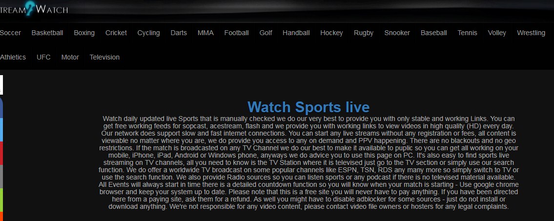 Top 22+Best Free Sports Streaming Sites 2018 To Watch ...
