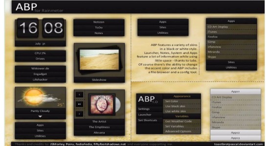 ABP v1.2 Rainmeter Theme