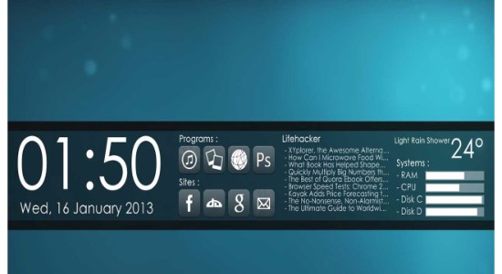 Before Dawn Rainmeter Skin