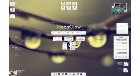 Moon Glow Rainmeter Skin