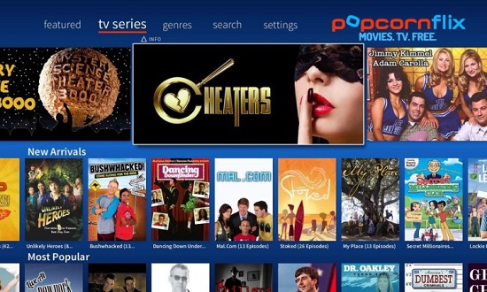 PopcornFlix Movie Streaming Sites