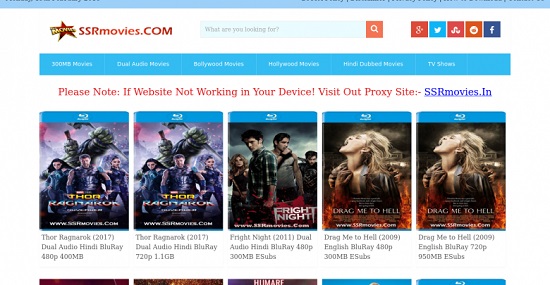 SSR Movies Movie Download Sites