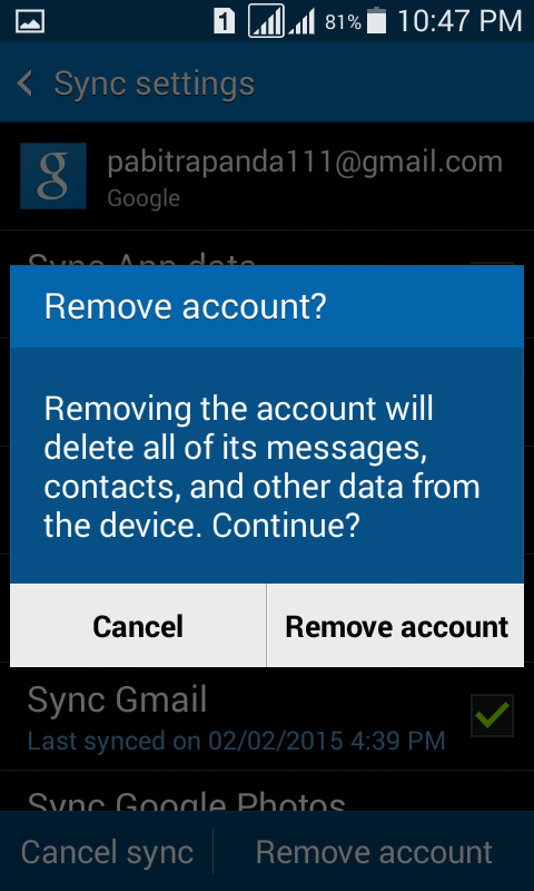 how to sign out of play store
