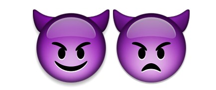 devil face emoji