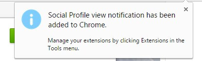 Facebook Profile View Notification Chrome Extension